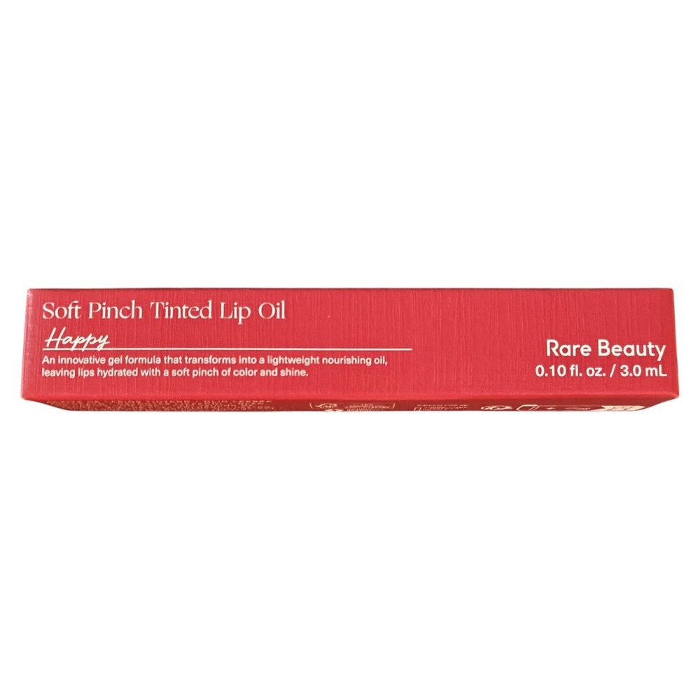 Rare Beauty Soft Pinch Tinted Lip Oil Happy Bright Pink Glossy Hydrating‎ Stain
